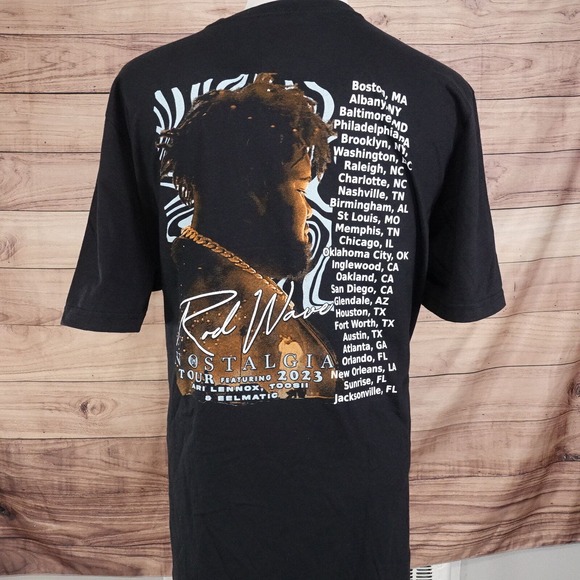 ROD WAVE NOSTALGIA TOUR 2023 RAP HIPHOP TEE TSHIRT SIZE XL BAND - Picture 4 of 7